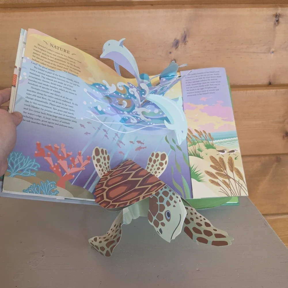 Sea Island Pops Up‎ Book Robert Sabuda 2016 Georgia 9780692592410 Signed *read*